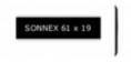 Sonnerieschild SONNEX 61 x 19mm